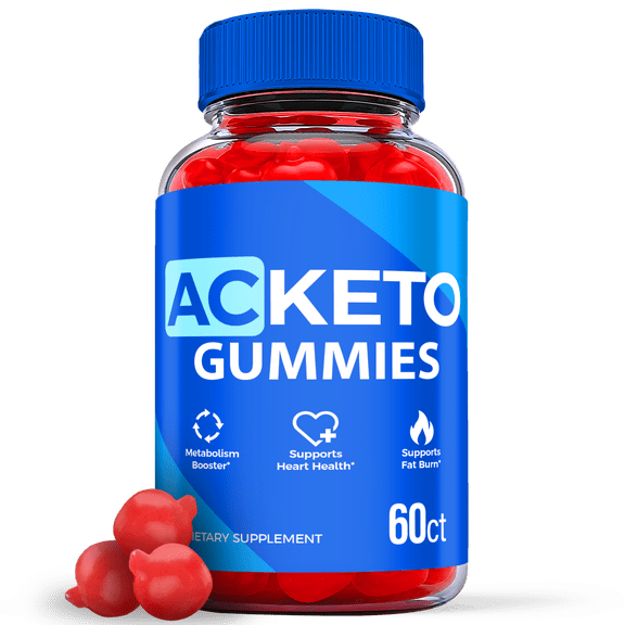 (1 Pack) AC Keto ACV Gummies - Supplement for Weight Loss - Energy & Focus Boosting Dietary Supplements for Weight Management & Metabolism - Fat Burn - 60 Gummies