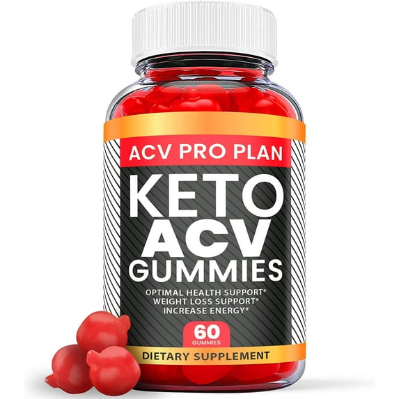 (1 Pack) ACV Pro Plan Keto ACV Gummies - Supplement for Weight Loss - Energy & Focus Boosting Dietary Supplements for Weight Management & Metabolism - Fat Burn - 60 Gummies
