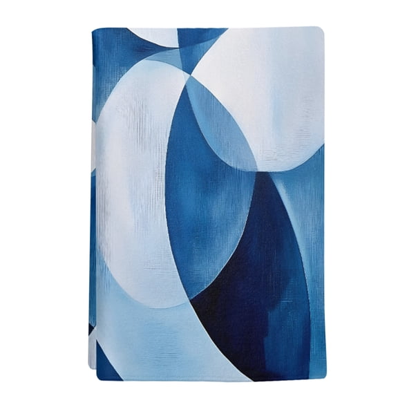 1 Pack Abstract Circular Kitchen Towels White Blue Stitching Gradient Decorative Dish Towel Sets Absorbent Quick Dry Hand Cloths Tea Towels for Cooking Baking Farmhouse Gifts 18x28in