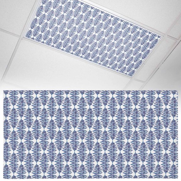 1 Pack Abstract Gradient Fluorescent Light Covers for Ceiling Lights Leaves Texture Magnetic Ceiling Light Covers Overhead Light Filters for Office Classroom Home