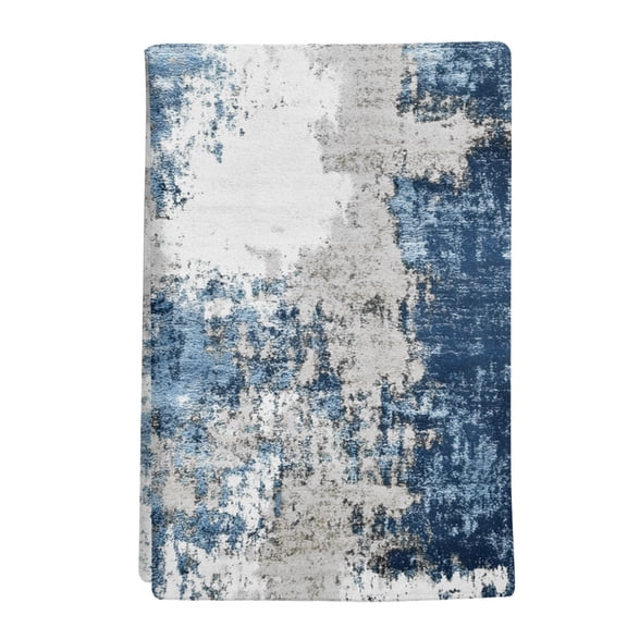1 Pack Abstract Mottled Texture Kitchen Towels Gray Blue Gradient Decorative Dish Towel Sets Absorbent Quick Dry Hand Cloths Tea Towels for Cooking Baking Farmhouse Gifts 18x28in