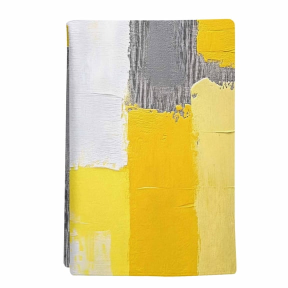 1 Pack Abstract Street Art Kitchen Towels Yellow Gary Color Stitching Decorative Dish Towel Sets Absorbent Quick Dry Hand Cloths Tea Towels for Cooking Baking Farmhouse Gifts 18x28in