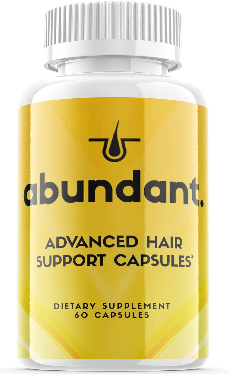 (1 Pack) Abundant - Dietary Supplement for Hair Support - Revive and Nourish Hair Growth Advanced Formula - Boost Shine & Thickness - 60 Capsules