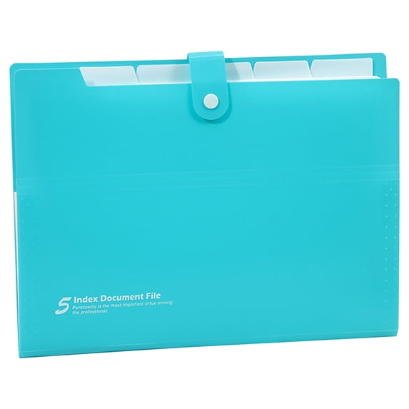 Personal File Rack 1 Pack Accordion File Organizer with Pockets, 5 Pockets Expandable File ...