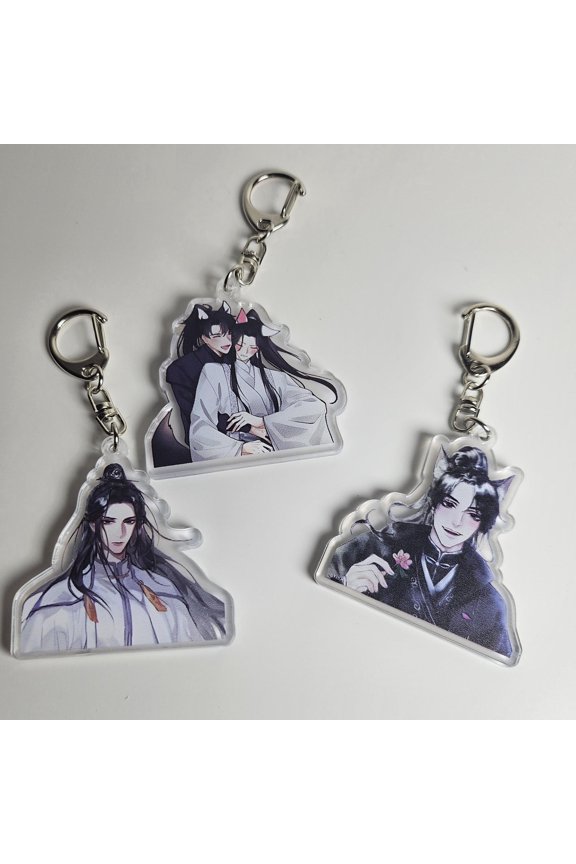 1 Pack Acrylic Keychains from Cultivation Novel, Cultivation Novel, love, Chu Wanning, Mo Ran, novel