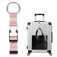 thumbnail image 1 of 1-Pack Add A Bag Luggage Strap, Adjustable Suitcase Belt, Carry Strap with Ring Buckle [Pink], 1 of 7