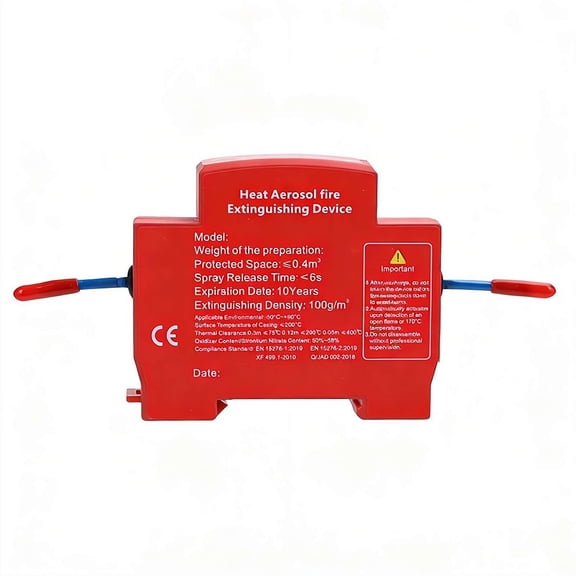 1 Pack Aerosol Fire Extinguisher Automatic Induction Fire Suppression Device for Car Engine Cabinet Electrical Panel