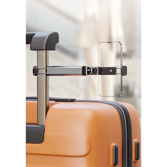 Airplane Phone Holder Travel Mount, 360 Adjustable Clamp Stand for Tray Table, Desk & Luggage Handle, Universal Smartphone Holder, TIKA