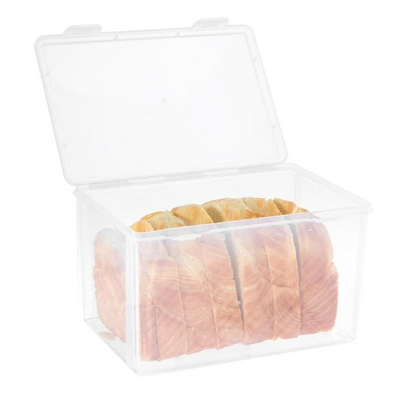 1 Pack Airtight Bread Box Loaf Keeper,Large Bread Container,Bread Box for Fridge Keeping Bread Fresh,Plastic Sandwich Container,Bread Storage Container for Kitchen Counter