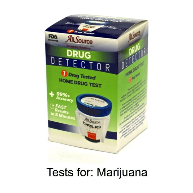1 Pack) AllSource Drug Detector Home Marijuana Urine Drug Test 