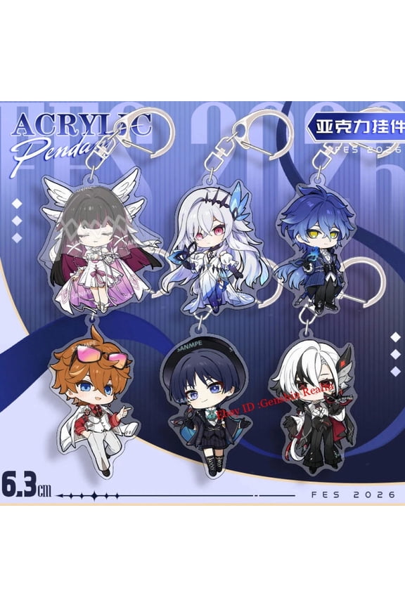1 Pack Anime 2026 FES Acrylic Keychain Backpack Pendant Decor Gift
