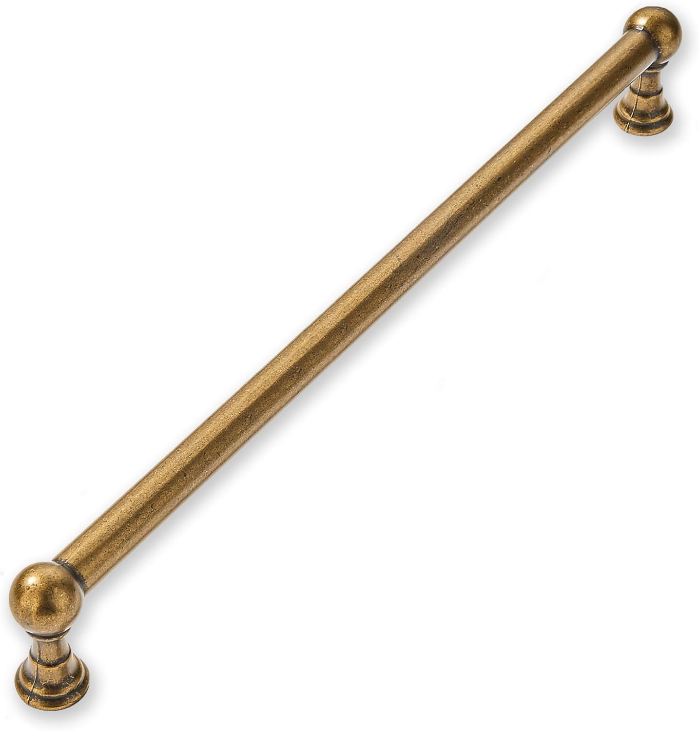 1 Pack Appliance Pull 18 Inch Solid Kitchen Cabinet Handles Antique Brass Cabinet Pulls Vintage Drawer Pulls Cabinet Hardware Kitchen Handles for Cabinets Cupboard Handles