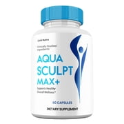 1 Pack Aqua Sculpt Max Capsules, AquaSculpt Max+ Supplement Maximum Strength All Natural Formula, 60 Day Supply per Bottle