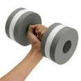thumbnail image 1 of 1 Pack Aquatic Dumbells, High-Density EVA-Foam Dumbbell, Water Aerobic Exercise Foam Dumbbell Pool Resistance, Water Fitness Barbells Hand Bar, Exercises Equipment for Weight Loss,Gray, 1 of 4