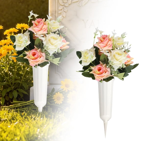1 Pack Artificial Flower Bouquet Fade Resistant Color Scratch Resistant Surface For Car Parade Float Decor Apricot Orange Rust Orange