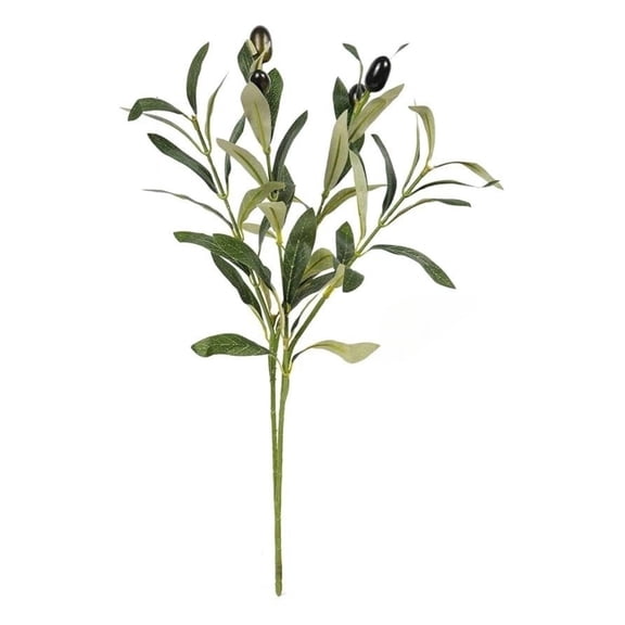 1 Pack Artificial Olive Branch, Faux Olive Greenery for Home, Wedding, Party, and Garden Decor
