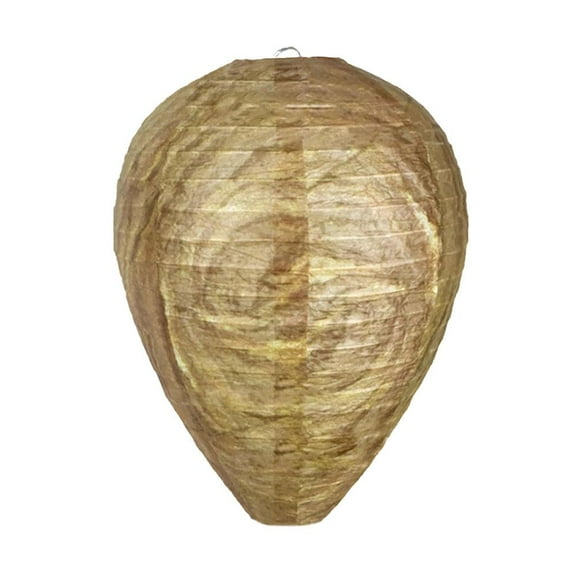 1-Pack Artificial Wasp Nest Decoy Made from Weather Resistant Cotton and Bamboo Fiber Blend for Outdoor Pest Control