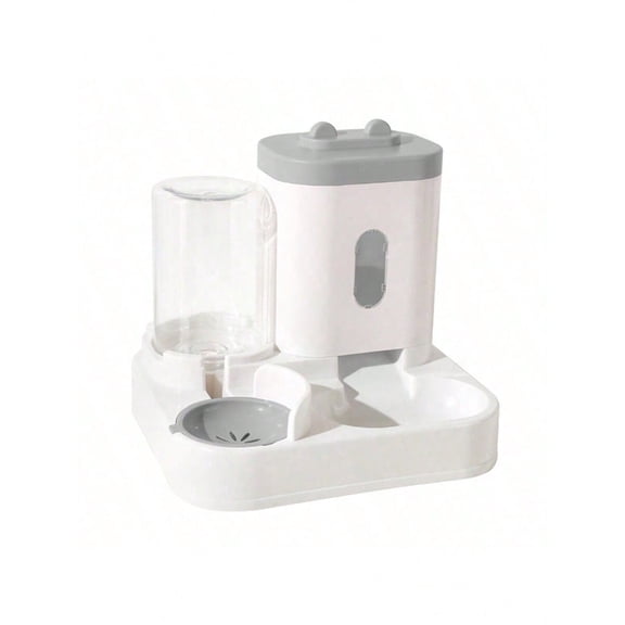 1-Pack Automatic Gravity-Fed Cat Water Dispenser & Feeder - Spill-Proof Large Capacity One-Piece Design,