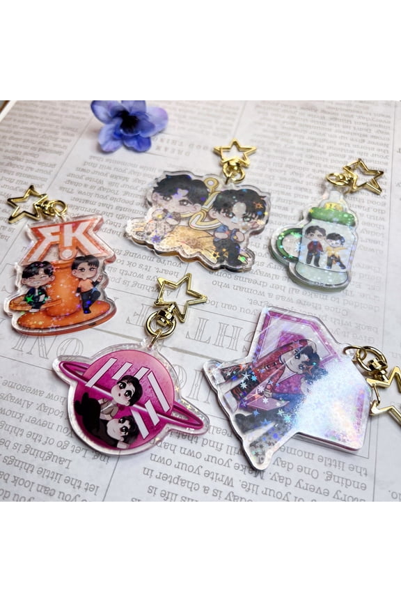 1 Pack BL Couples Acrylic Keychains