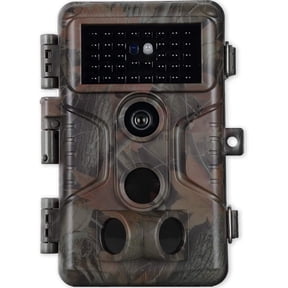 BLAZEVIDEO Trail Game Cameras - 64MP HD 1296P No Glow Night Vision, 0.1S Fast Trigger, IP66 Waterproof & Password Lock, Time Lapse/Stamp for Farm/Yard Wildlife‌