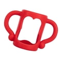 thumbnail image 1 of 1 Pack BPA-Free Soft Silicone Bottle Handles Compatible with Dr Brown Baby Bottles, Anti-Slip Easy Grip Helper Handles for Self-Feeding Toddlers(Red), 1 of 9