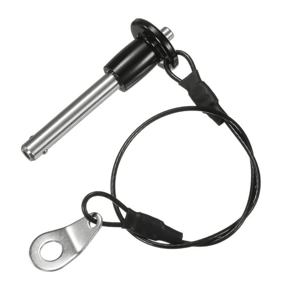 1 Pack Ball Locking Pins, 6mm Dia. 30mm Usage Length Button Handle Qick Release Pin