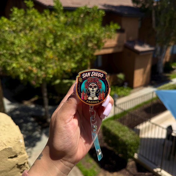 1 Pack Baseball Team Badge Reel | Baseball Retractable ID Holder