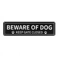 thumbnail image 1 of 1 Pack Beware of Dog Sign, 12X3 Inch Rust Free .040 Aluminum Metal Sign, Reflective, Fade , UV Protected, 1 of 5