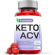 (1 Pack) BioHealth Keto ACV Gummies - Apple Cider Vinegar Supplement for Weight Loss - Energy & Focus Boosting Dietary Supplements for Weight Management & Metabolism - Fat Burn - 60 Gummies