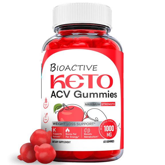 (1 Pack) Bioactive Keto ACV Gummies - Apple Cider Vinegar Supplement for Weight Loss - Energy & Focus Boosting Dietary Supplements for Weight Management & Metabolism - Fat Burn - 60 Gummies