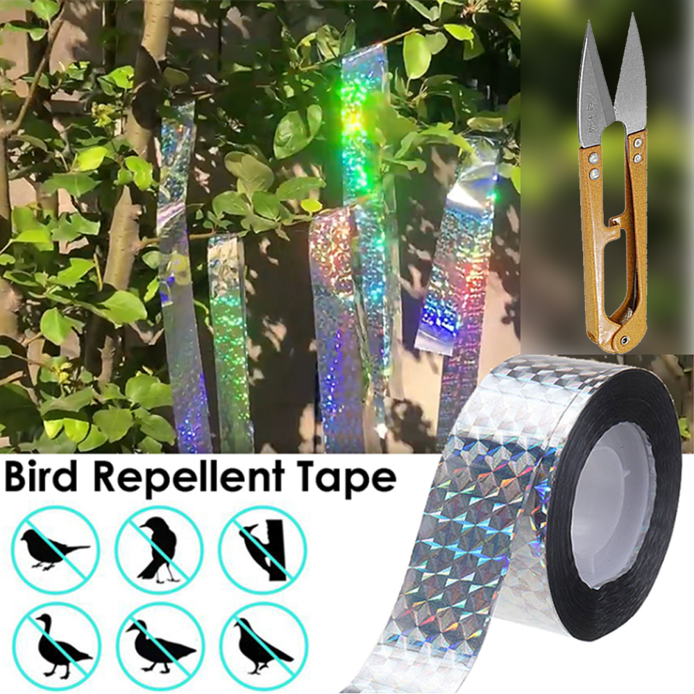 1 Pack Bird Deterrent Reflective Scare Tape, Predator Control Birds