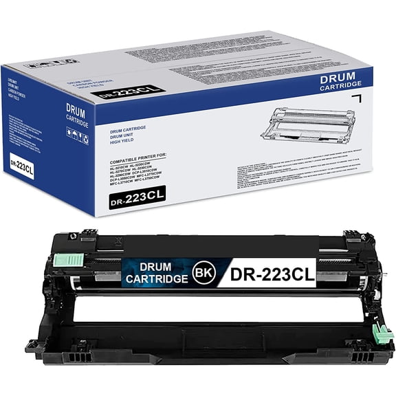 1-Pack Black DR223CL Drum Unit Compatible Replacement for Brother MFC-L3770CDW L3710CW Printer