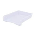 thumbnail image 1 of 1-Pack Black Plastic Stackable Paper Tray/Basket, Stackable Office Letter Organizer Desk Tray A4 Size Plastic Paper Storage Trays,Desktop File Organizer Baskets, 12.8x9.84x2.16 Inch, Clear, 1 of 8