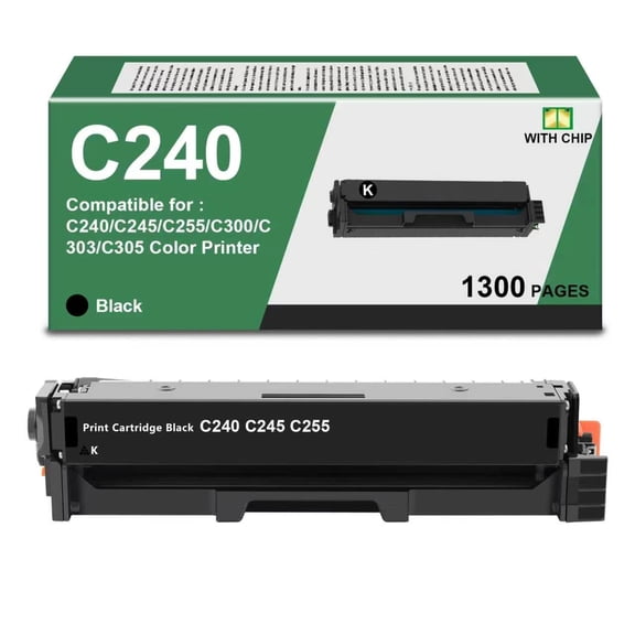 1 Pack C240 Black Toner Cartridge 006R05051 Compatible with Xerox C245 C255 C300 C303 C305 Color Printers
