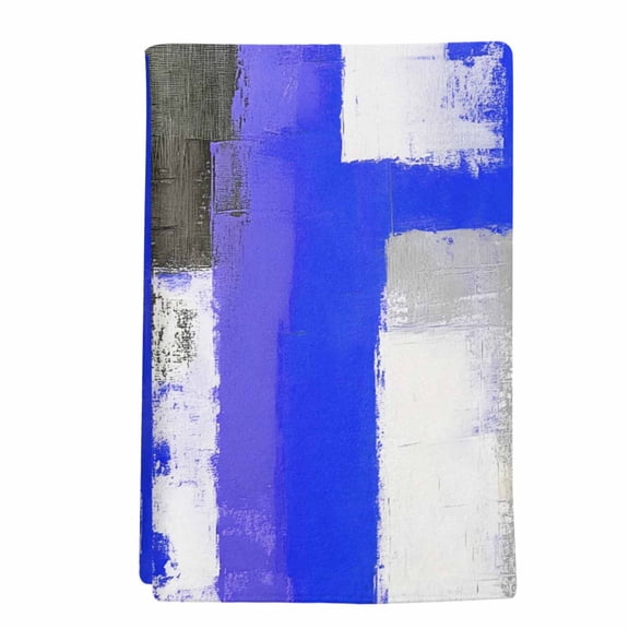 1 Pack Blue Gray Kitchen Towels Graffiti Art Abstract Geometric Color Blocks Modern Decorative Dish Towel Sets Absorbent Quick Dry Hand Cloths Tea Towels for Cooking Baking Farmhouse Gifts 18x28in
