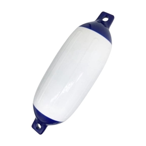 1 Pack Boat Fender for Docking Inflatable Vinyl Boat Fender All Weather Conditions, Universal Fit Boat Accessories White Blue