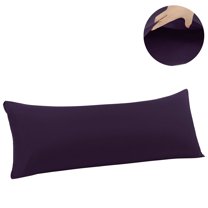 1 Pack Body Pillow Cover Silky-Soft Microfiber Pillowcase No Zipper King Purple