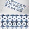 thumbnail image 1 of 1 Pack Bohemia Fluorescent Light Covers for Ceiling Lights Blue Argyle Pattern Ethnic Style Retro Abstract Magnetic Ceiling Light Covers Overhead Light Filters for Office Classroom Home, 1 of 9