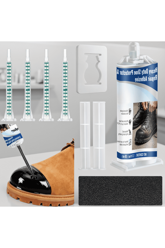 1-Pack Boot Toe Repair Kit, Polyurethane Waterproof Abrasion Resistant Adhesive for Work Boots