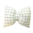 thumbnail image 1 of 1 Pack Bow Shaped Decorative Throw Pillow, 9.8x7 Inch Plaid Reversible Cushion for Sofa Couch Bed Office Car, Soft Comfortable Bow Pillow for Home Decor Accent, 1 of 3