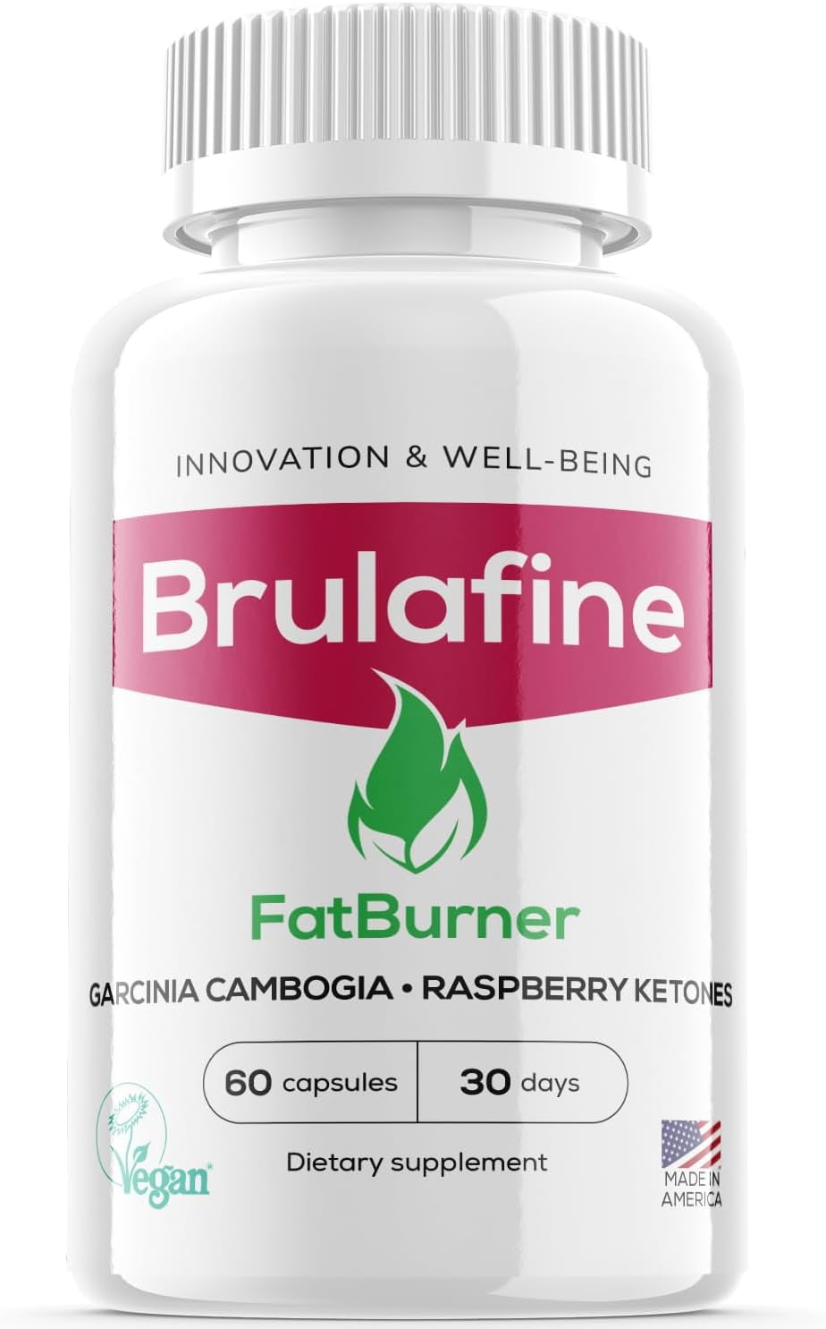 (1 Pack) Brulafine - Keto Weight Loss Formula - Energy & Focus Boosting Dietary Supplements for Weight Management & Metabolism - Advanced Fat Burn Raspberry Ketones Pills - 60 Capsules