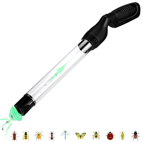 1 Pack Bug Vacuum for Adults Bug Vacuum Catcher Insect and Spider Traps Sucker Battery Powered Grabber with LED Light Stink Ant Moth Cockroach Small Bedbug