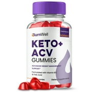 1 Pack BurnWell Keto ACV Gummies, BurnWell Keto + ACV Gummies, Official Burn Well for Men and Women Ketosis Ketones Apple Cider Vinegar