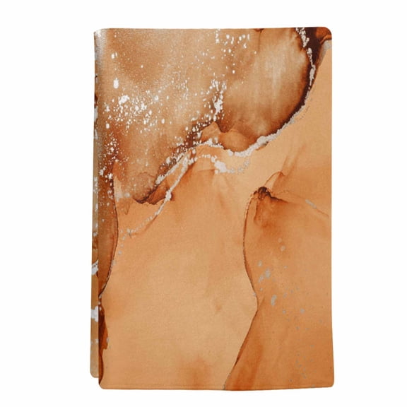 1 Pack Burnt Orange Abstract Kitchen Towels Silver Marble Ripples Luxury Fluid Art Decorative Dish Towel Sets Absorbent Quick Dry Hand Cloths Tea Towels for Cooking Baking Farmhouse Gifts 18x28in
