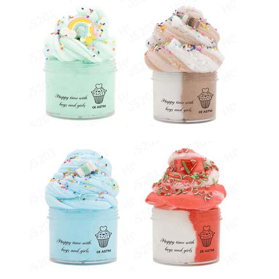 1 Pack Butter Slime Kit, Soft and Non-Sticky Funny Slime, Stress Relief Scented Slime Toy, Party Gift and Birthday Gift