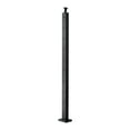 thumbnail image 1 of 1 Pack Cable Railing Post 36x2x2 Inch Horizontal Hole Deck Railing Post with Pre Drilled Holes Stainless Steel Cable Rail Post with Horizontal and Curved Bracket Black, 1 of 6