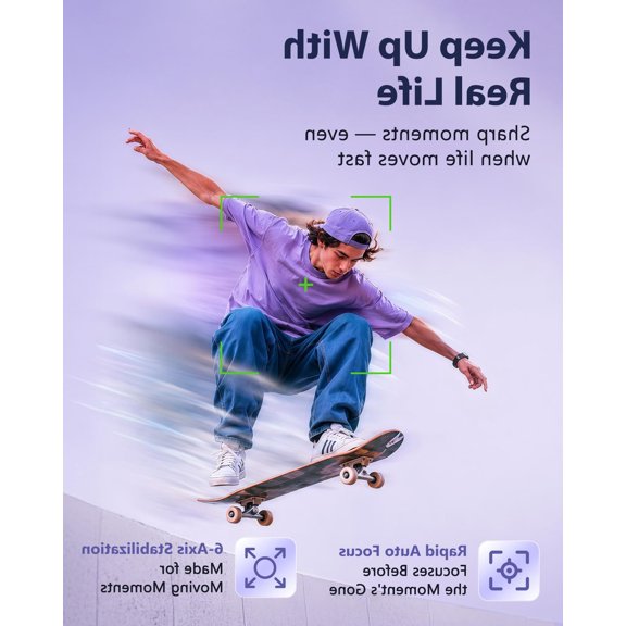 1 Pack Camera, 8K Video 96MP WiFi Camera with Screen, Front Screen for Selfies, Autofocus, 16X , White