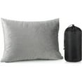 thumbnail image 1 of 1 Pack Camping Pillow for Sleeping Shredded Memory Foam Travel Pillow with Storage Bag, Compressible Portable Pillow for Outdoor Camp Backpacking Hiking Essential Gear (Grey,Small), 1 of 7