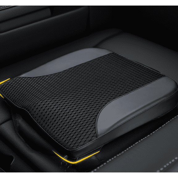 1 Pack Car Cushion, Foam Driver Pad for Tailbone Coccyx Support, Car Truck Office Wheelchair, Black