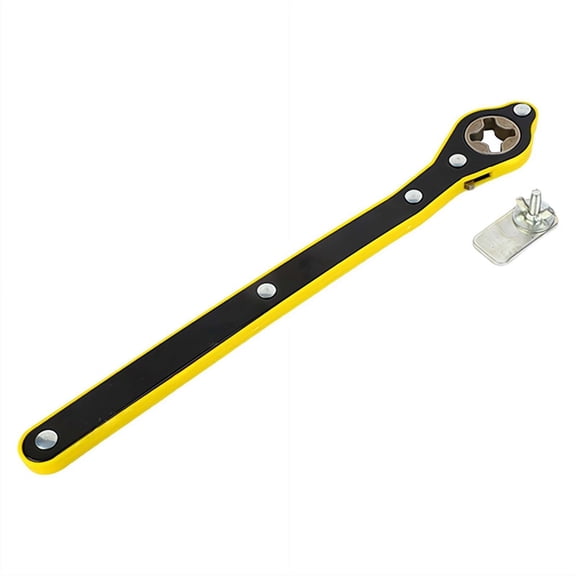 1 Pack Car Jack Ratchet Wrench, Long-Handle Scissor Jack Adapter, Effortless Tire Changing Tool for Car SUV Motorcycle, Multi-Functional Cross Opening Wrench
